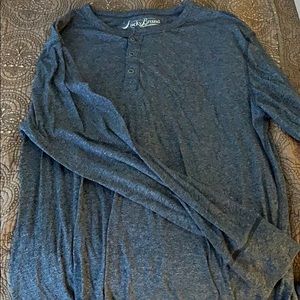 Lucky brand three button long sleeve